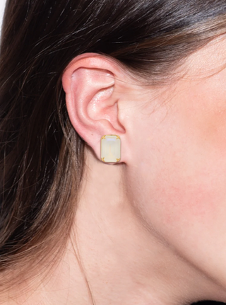 Sorrelli Ultra White Aurora Borealis Everyday Stud Earrings