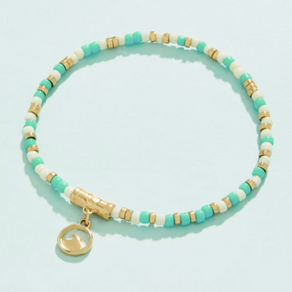 Spartina 449 Sea Spray Stretch Bracelet-3mm Teal Wave