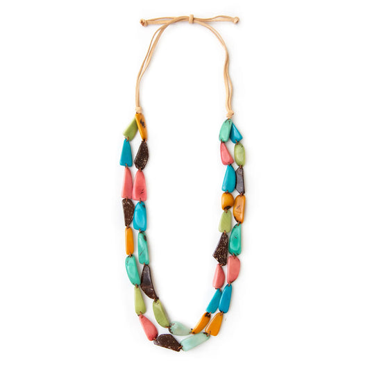 Tagua Baru Multicolor Adjustable Necklace