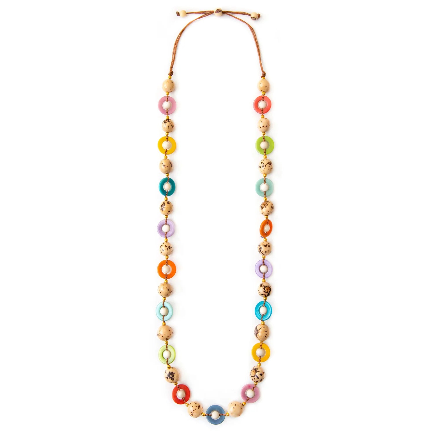Tagua Frida Multi Color Adjustable Necklace