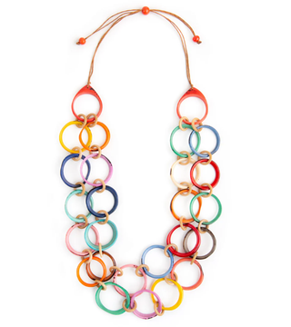 Tagua Multi Ring of Life Necklace