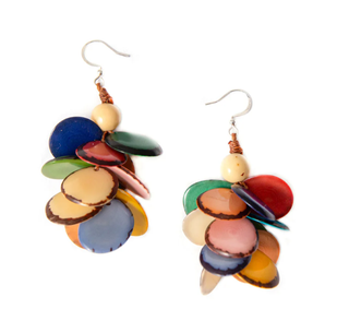Tagua Multicolor Marie Earrings