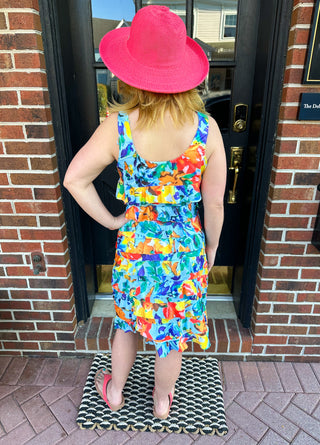 Tango Mango Bright Floral Cha Cha Dress