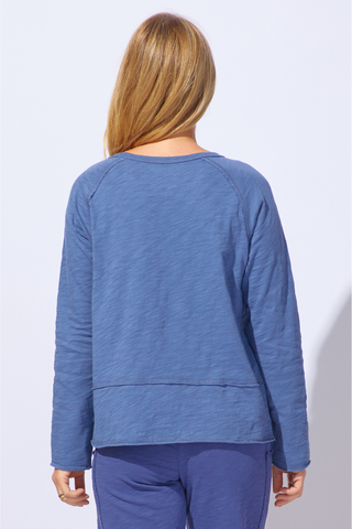 Escape by Habitat Denim Pocket Pullover Cotton Top