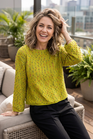 Olivia by Habitat Pear Confetti Party Pullover