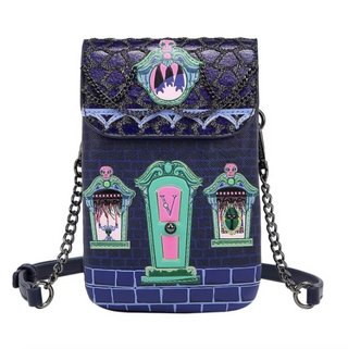 Vendula London Cat Dracula's Haunted House Phone Pouch Front