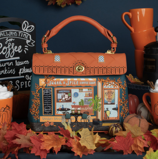 Vendula London Sugar and Spice Coffee Shop Grace Bag Styled