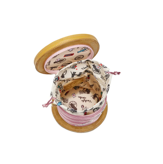 Vendula London Sewing Shop Raspberry Edition Cotton Reel Bag