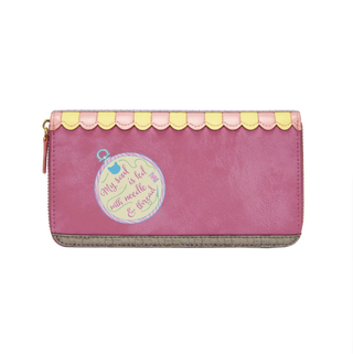 Vendula London Sewing Shop Raspberry Edition Large Zip Around Wallet