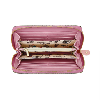 Vendula London Sewing Shop Raspberry Edition Large Zip Around Wallet