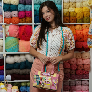 Vendula London Sewing Shop Raspberry Edition Speedy Bowler Bag