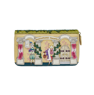 Vendula London Shakespeare's Theatre - Twelfth Night Large Zip Around Wallet