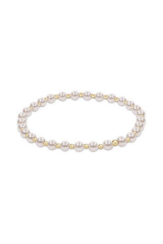 Enewton Classic Sterling Grateful 4mm Bead Bracelet - Pearl