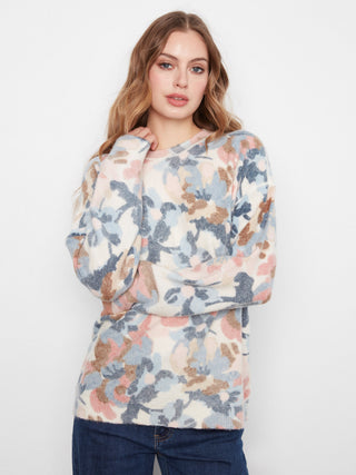 Charlie B Reversible Printed Sweater in Dream