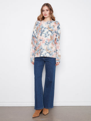 Charlie B Reversible Printed Sweater in Dream