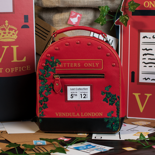 Vendula London The Old Post Office Navy Edition Postbox Bag Styled