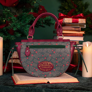 Vendula London Christmas Library Winged Top Handle Bag