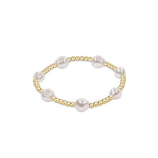 enewton admire pearl 3mm gold bracelet