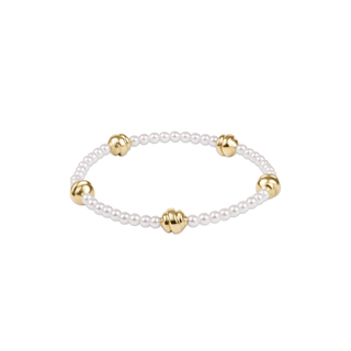 enewton admire small gold 3mm pearl bracelet