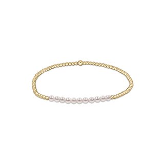 enewton gold bliss pearl 3mm bracelet