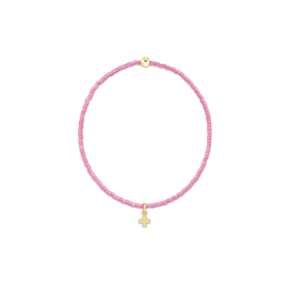 enewton hope classic bubblegum bracelet - signature cross small gold charm
