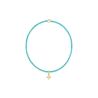 enewton hope classic turquoise bracelet - signature cross small gold charm