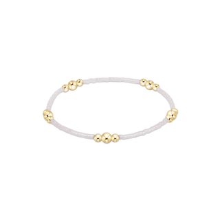 enewton hope purpose gold bracelet - silky white
