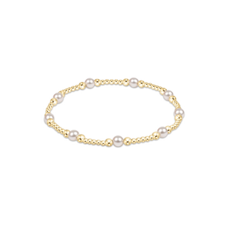 enewton purpose pearl 4mm gold bracelet