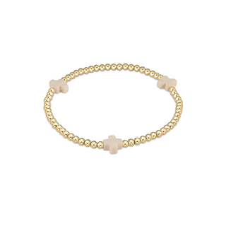 enewton signature cross 3mm gold bracelet