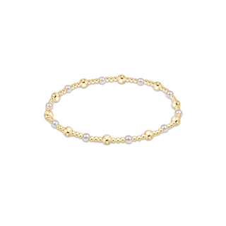 enewton sincerity gold & pearl 4mm bracelet