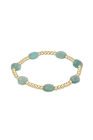 Enewton Admire Gold 3mm Bead Bracelet - Amazonite