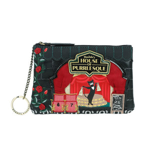 Vendula London Purrlesque Club Zipper Coin Purse Front