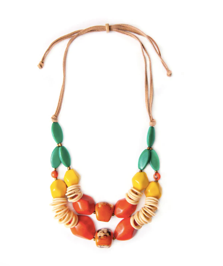 Tagua Hazel Multicolor Necklace
