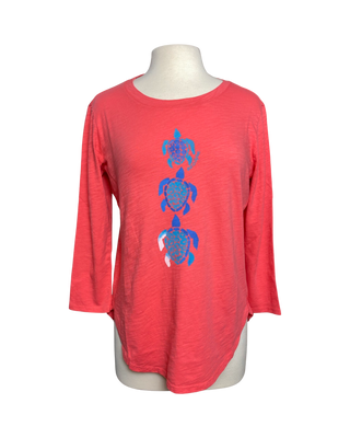 Escape by Habitat Turtles High Low Tee on Coral