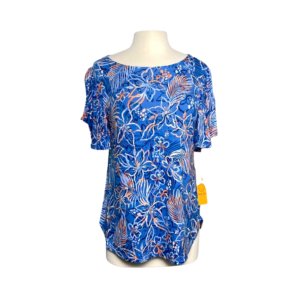 Ruby Rd. Women's Tropical Tie Dye Print Tee