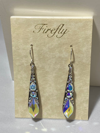Firefly Iridescent Crystal Earrings Blooming Boutique