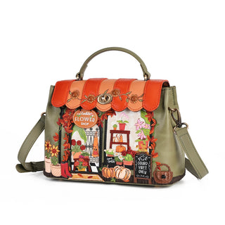 Vendula London Flower Shop Amber Edition Mini Grace Handle Bag 4