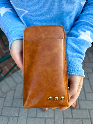 Double Duty Phone Bag Brown