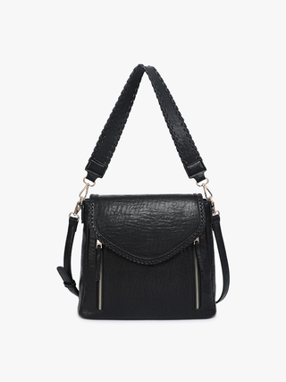 Jen & Co. Lorelei Vegan Crossbody Black