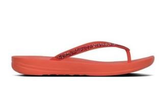 FitFlops  IQushion Rosy Coral Sparkle Sandals