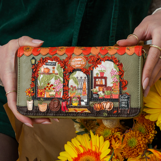 Vendula London Flower Shop Amber Edition Large Zip Around Wallet 5