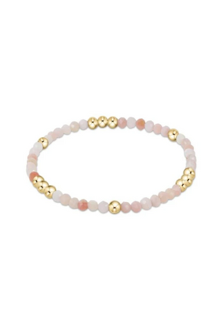 Enewton Worthy Pattern 3mm Bead Bracelet - Pink Opal