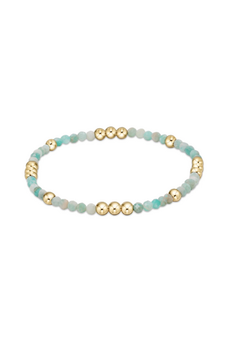 Enewton Worthy Pattern 3mm Bead Bracelet - Amazonite