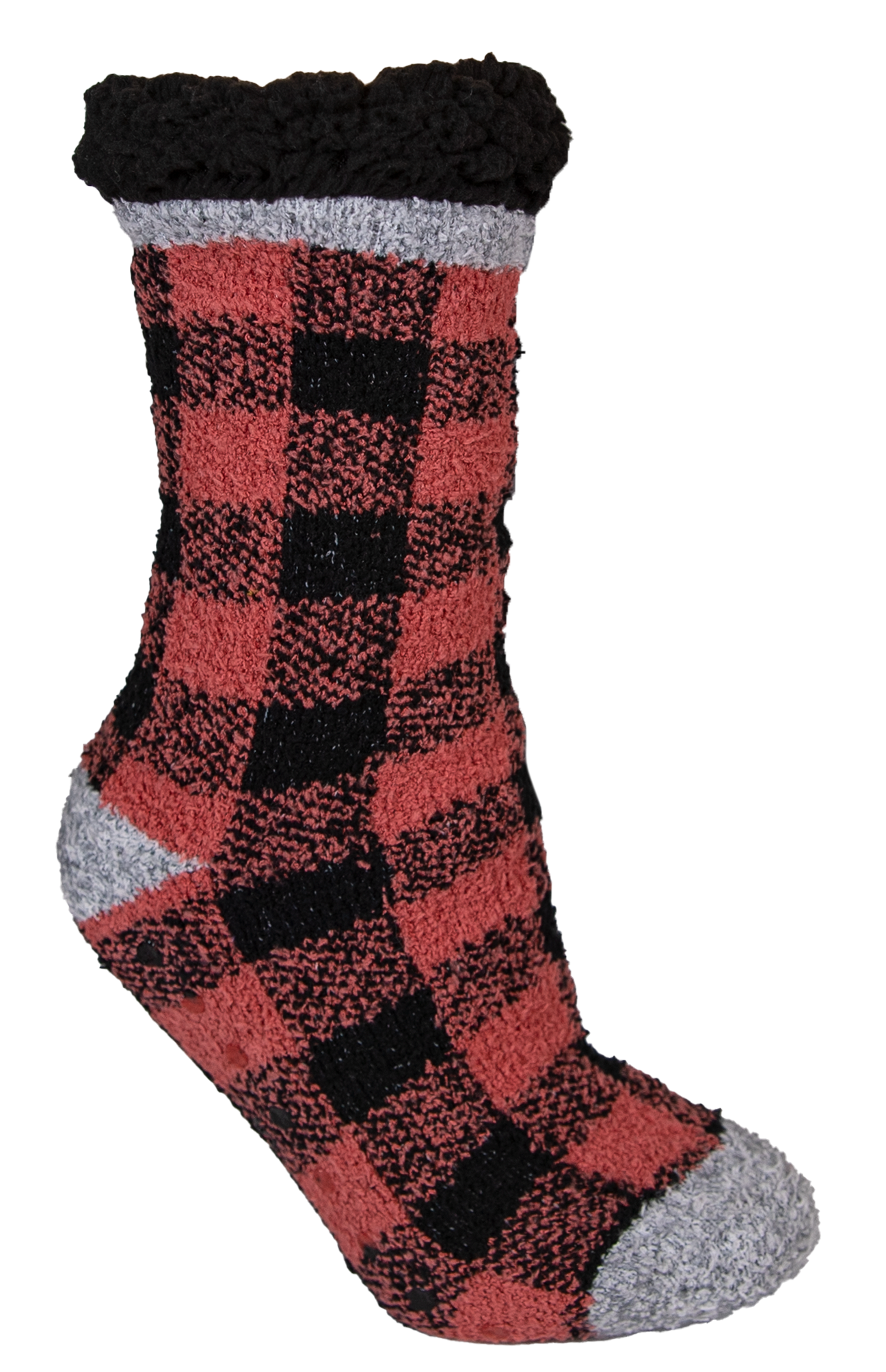 Buffalo Plaid Red Camper Socks