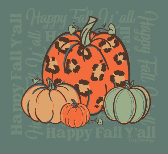 Southernology Happy Fall Leopard Pumpkins Tee