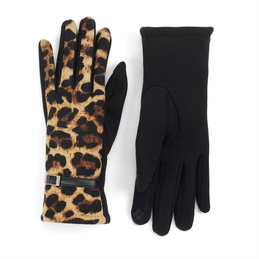 Leopard Touch-Screen Gloves