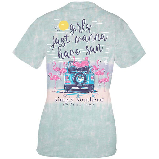 SIMPLY SOUTHERN GIRLS JUST WANNA HAVE SUN SHORT SLEEVE TEE