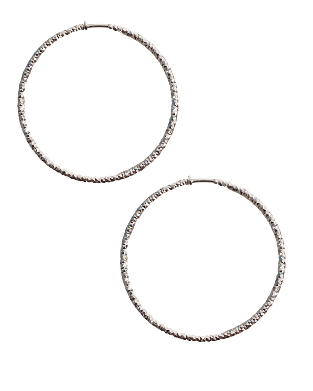 Small Hammered Clip On Hoop Earrings
