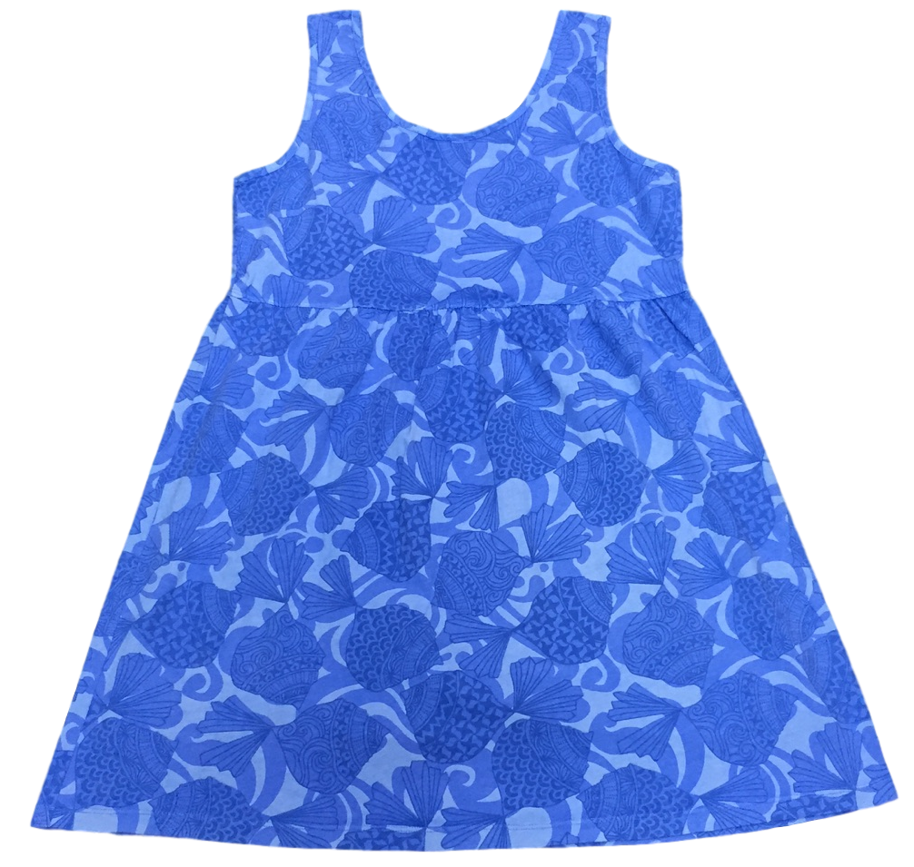 iCantoo Periwinkle Pool Party Cotton Babydoll Dress