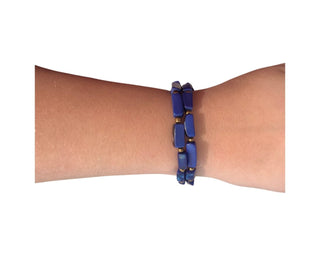 Tagua Clara Bracelet - Azul